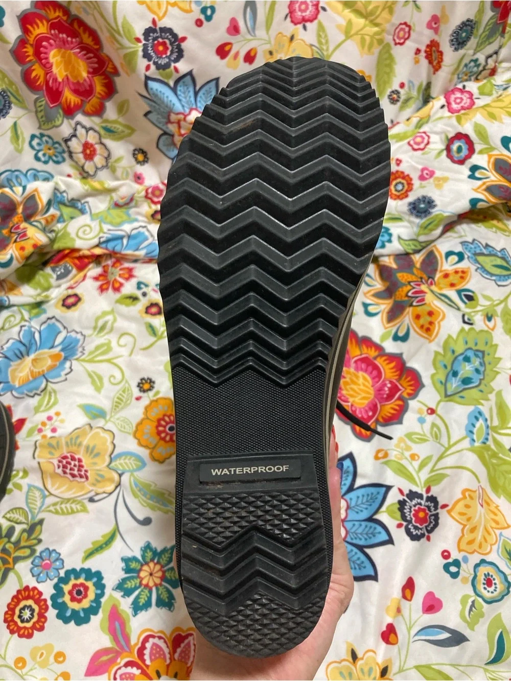 Sorel Women's Tofino II Fur Trim Waterproof Lace Up Black in Size 7.5